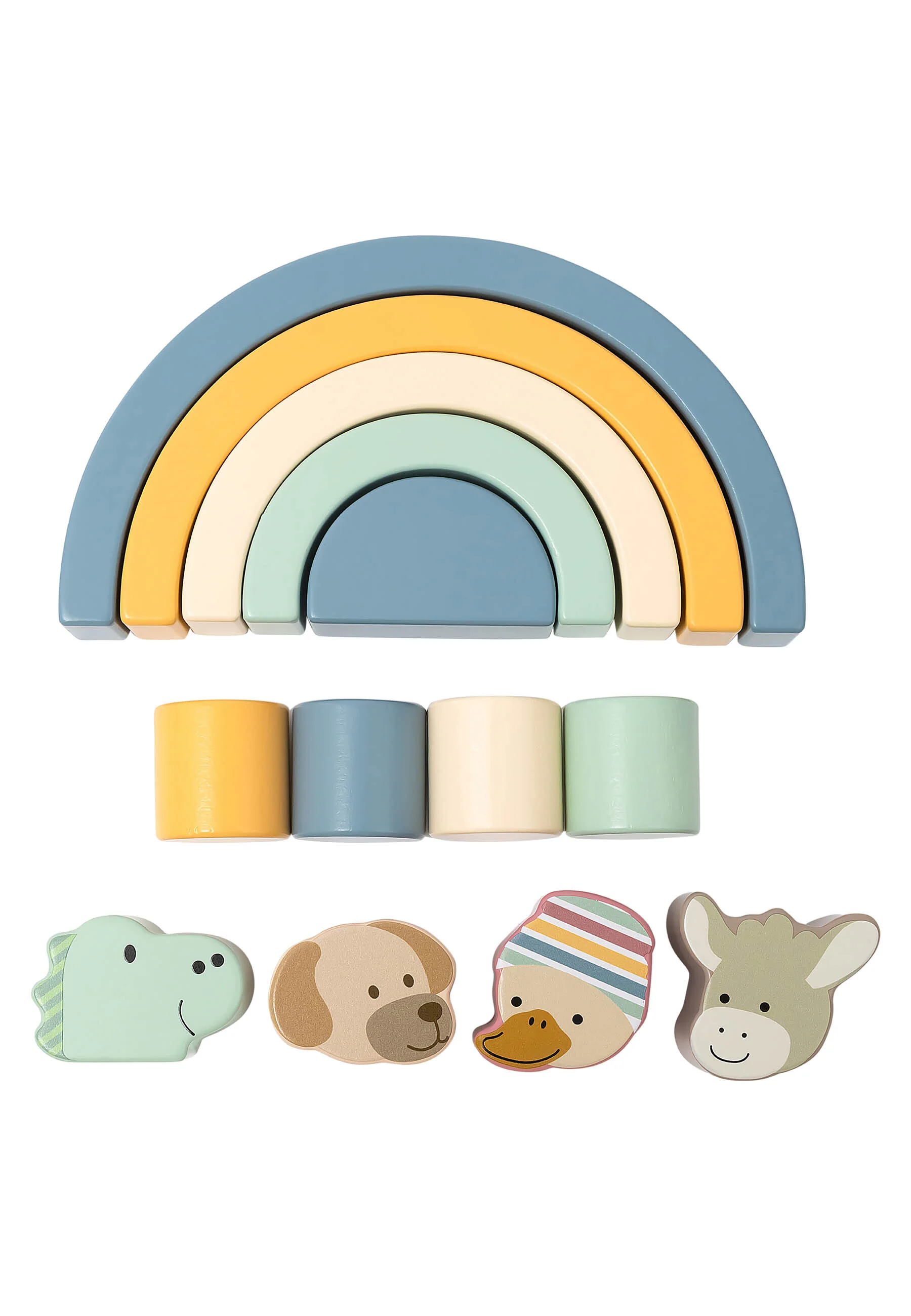 Holzbausteine Regenbogen - Image 4